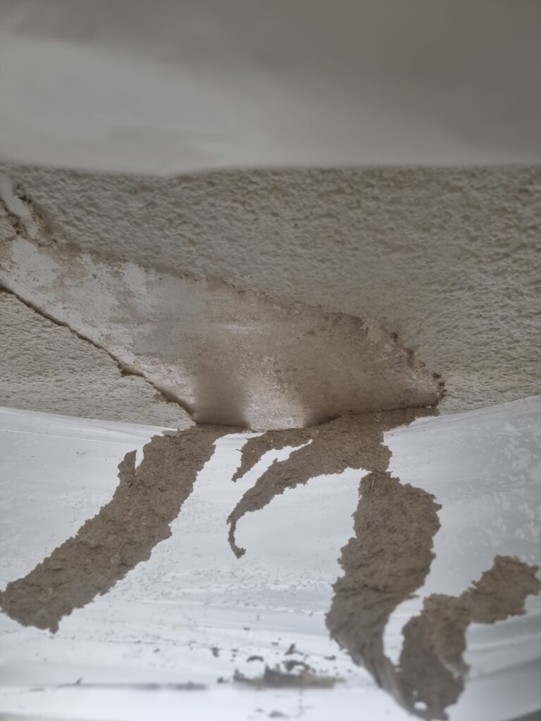 Asbestos texture - asbestos containing plaster. 