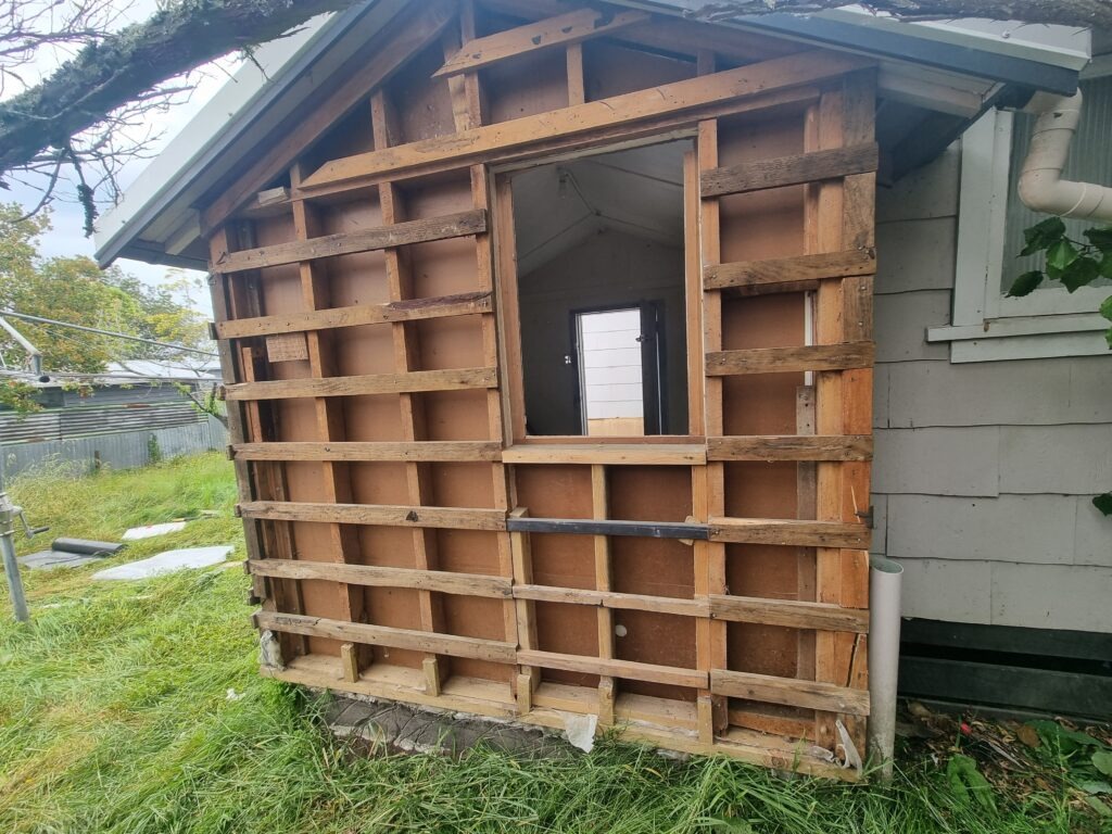 House exterior after safe asbestos cladding removal and cleanup.